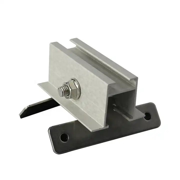 سقف معدني لوحة شمسية من الألومنيوم مجموعة تركيب سقف PV سقف عمودي من الشركة المصنعة الصينية