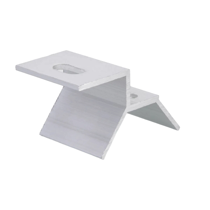 مشبك سبيكة الألومنيوم مع المسامير المزدوجة والمقبض المزدوج للاهتزاز - مشبك السقف الشمسي المقاوم للتركيب