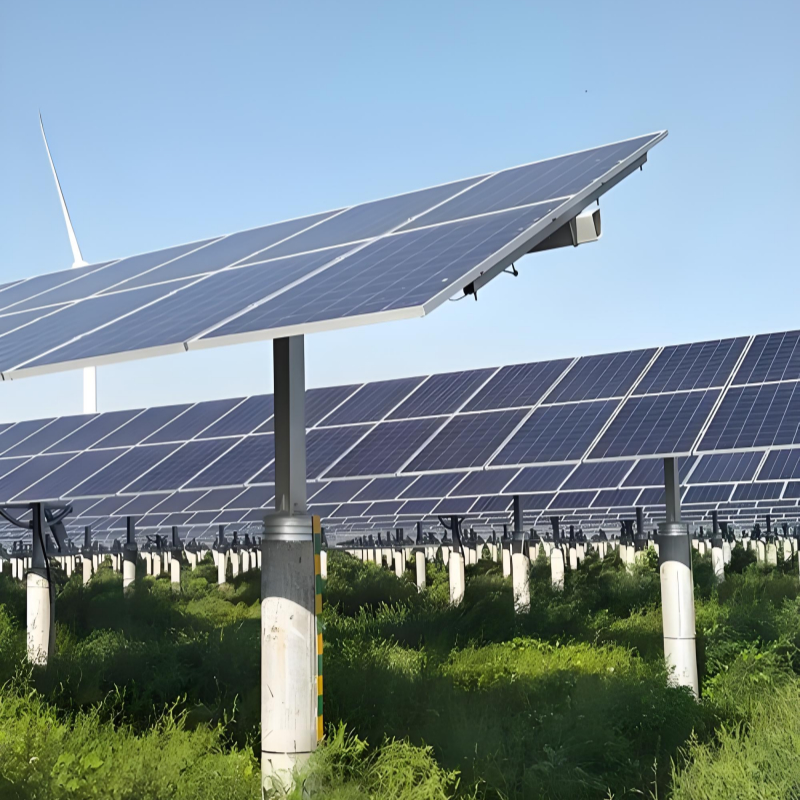 Aluminum 6005-T5 Ground Solar Mounting System with 10-35 Degrees Adjustable Tilt and 10 Years Warranty