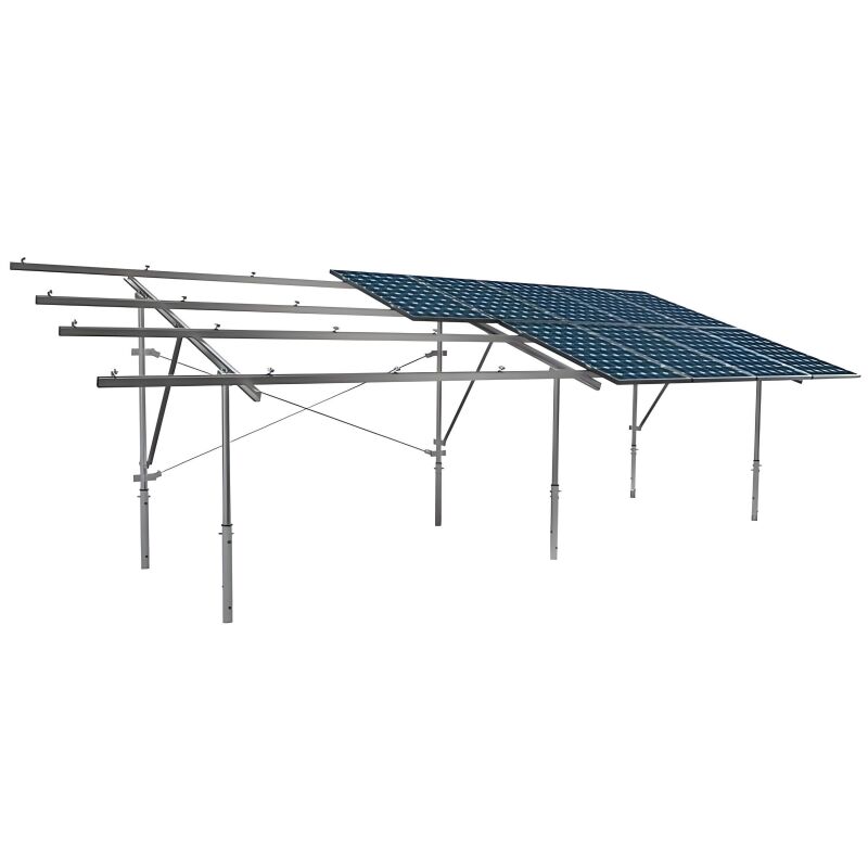 تصميم مُجمّع مُسبقًا لأقواس تركيب الألواح الشمسية مما يوفر وقت التركيب ويوفر دعمًا قويًا للألواح الشمسية