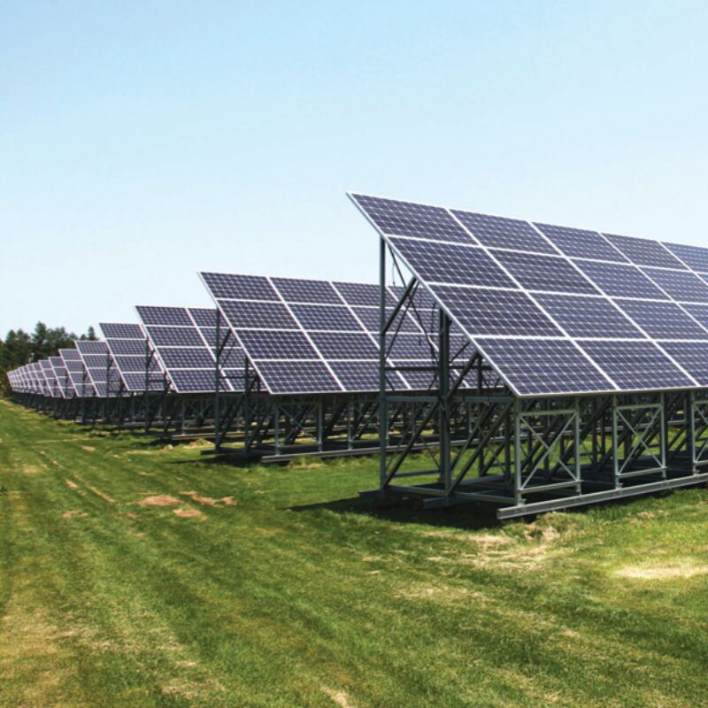 دعامات تركيب أرضية شمسية شديدة التحمل تتميز بقضبان دعم من الألومنيوم المبثوق وأقدام تثبيت قابلة للتعديل لمحاذاة دقيقة